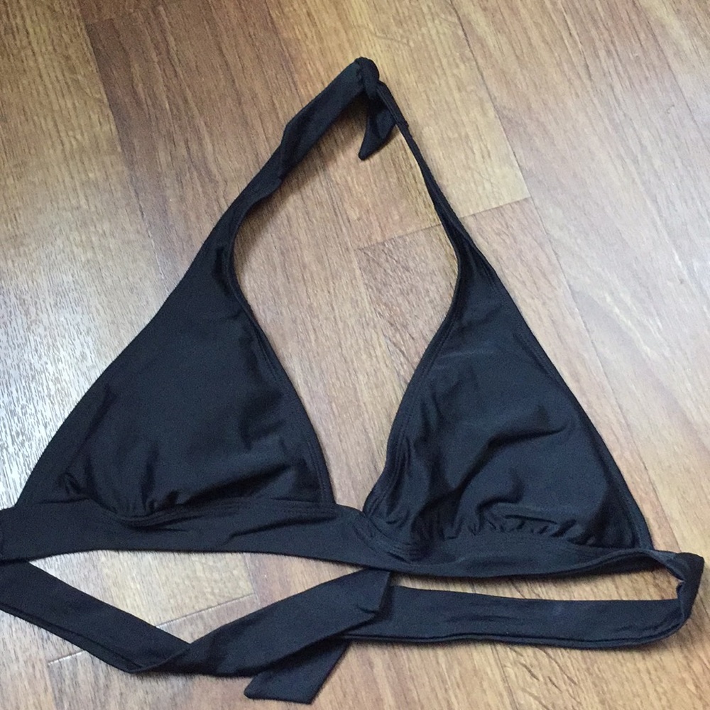 Black Old Navy halter bikini top.